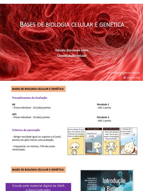 Bases De Biologia Celular E Genética - Fundamentos de Biologia Celular e Genética | PDF | Osmose | Célula ...