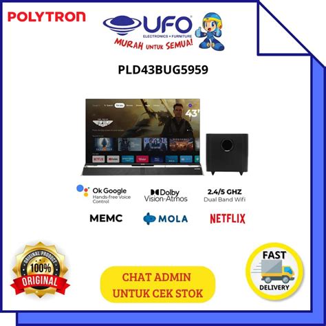 Jual Polytron Pld Bug Led Google Tv K Uhd Inch Shopee Indonesia