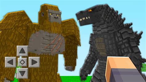 Godzilla Vs King Kong No Minecraft Kaijus Youtube