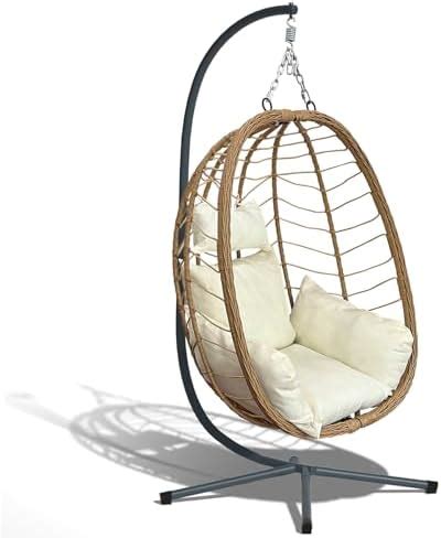 Amazon Hanging Egg Swing Chair With Stand Rattan Wicker Hanging