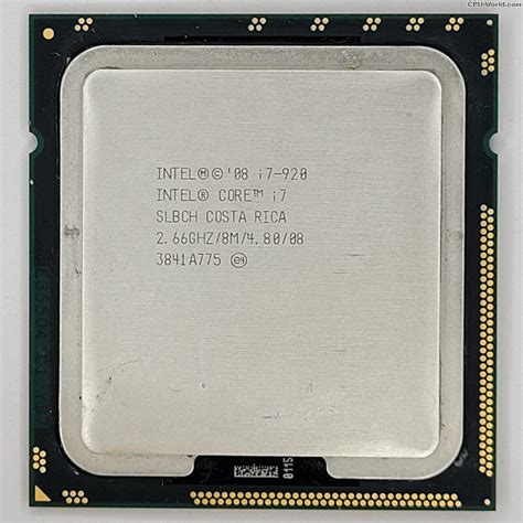 Купить Процессор Intel Core i7-920 2.66GHz/8M/4.8GT/s (SLBCH) s1366 ...