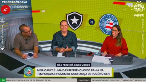 Comentaristas Do Sportv Exaltam O Bahia Destacam Jogadores E Analisam