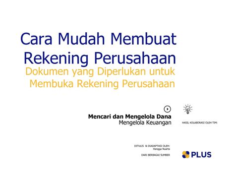 mudah membuat rekening perusahaan  platform usaha sosial