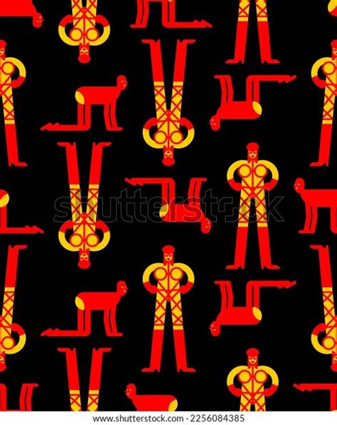Bdsm Mistress Slave Pattern Seamless Sex Stock Vector Royalty Free