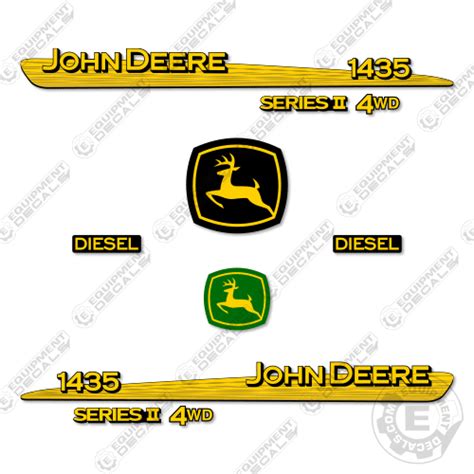 Fits John Deere 1435 Series 2 Decal Kit Mower Equipment Decals