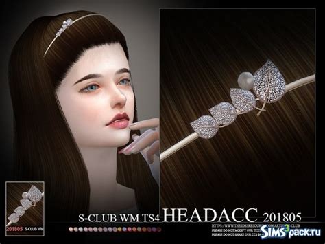 Скачать ободок 201805 от S-Club для Симс 4