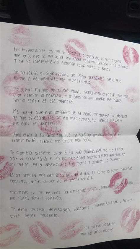 Carta Con Besos En 2023 Cartas Para Novio Cartas Bonitas Mensaje De