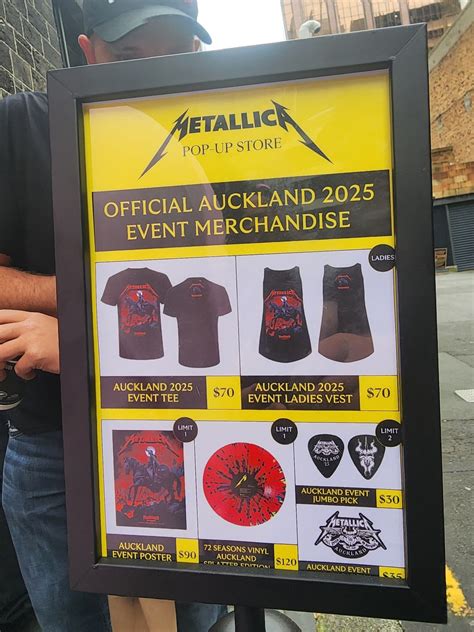Long queues and pricey merch as Metallica takes over Eden Park tonight