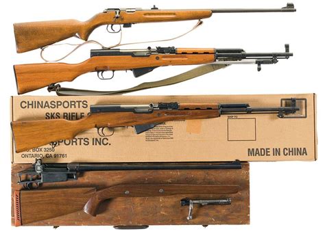 Four Military Rifles A Romanian Model 1969 Bolt Action Rifle B