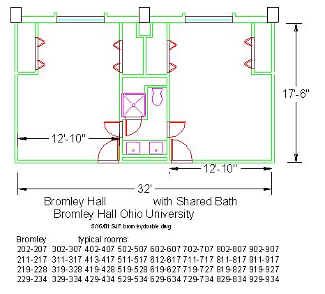 Ohio University Bromley Hall Floor Plans Viewfloor Co