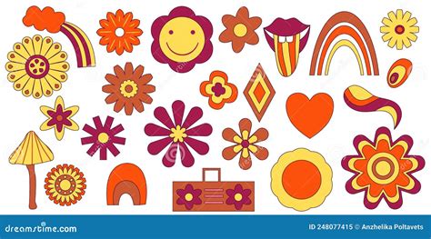 Hippie Flowers Clipart