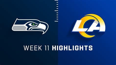 Seattle Seahawks Vs Los Angeles Rams Highlights Week 11