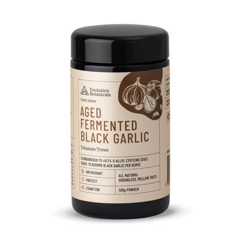 Aged Fermented Black Garlic Evolution Botanicals