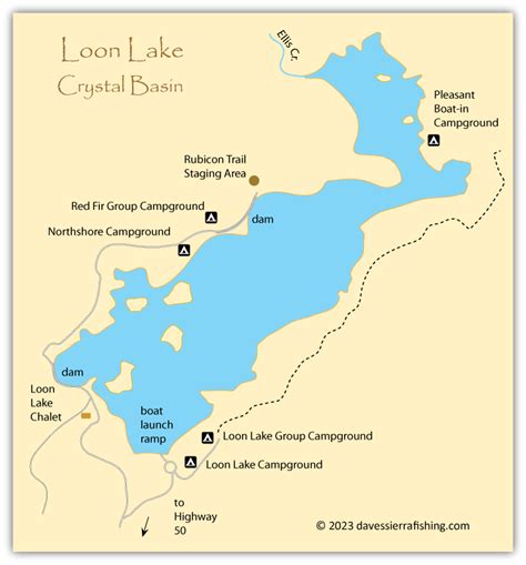 Loon Lake Map Dave S Sierra Fishing