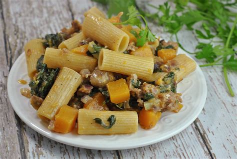 Rigatoni With Butternut Squash And Spicy Sausage Prevention Rd