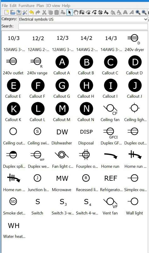 Home Wiring Electrical Symbols Wiring Flow Line