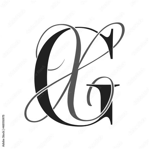 Gx Xg Monogram Logo Calligraphic Signature Icon Wedding Logo Monogram Modern Monogram