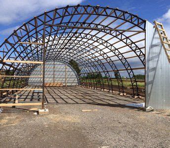 Фермы из профильной трубы: чертеж арочных металлических ферм ...