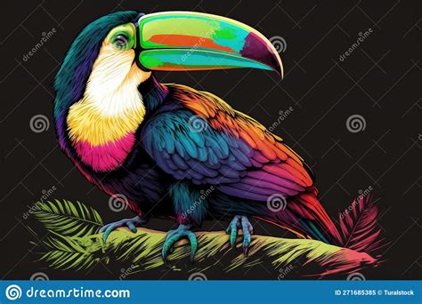 The Toucan A Majestic Bird With Vivid Colors And Exquisite Detail