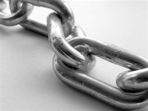 chain stock photo image  joined forged steel loops
