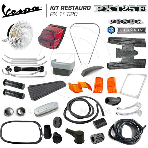 KIT RESTAURO COMPLETO RICAMBI ACCESSORI PER PIAGGIO VESPA PX 125 E 1