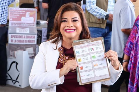 ¡así Fue El Voto De Clara Brugada En La Alcaldía Iztapalapa