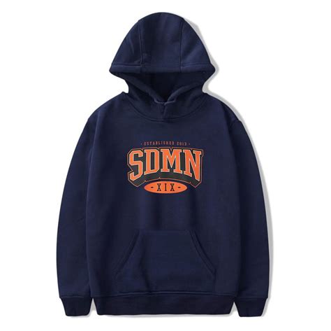 Sidemen Merch Hoodie XIX Long Sleeve Sweatshirts Hoodies SDMN Men ...