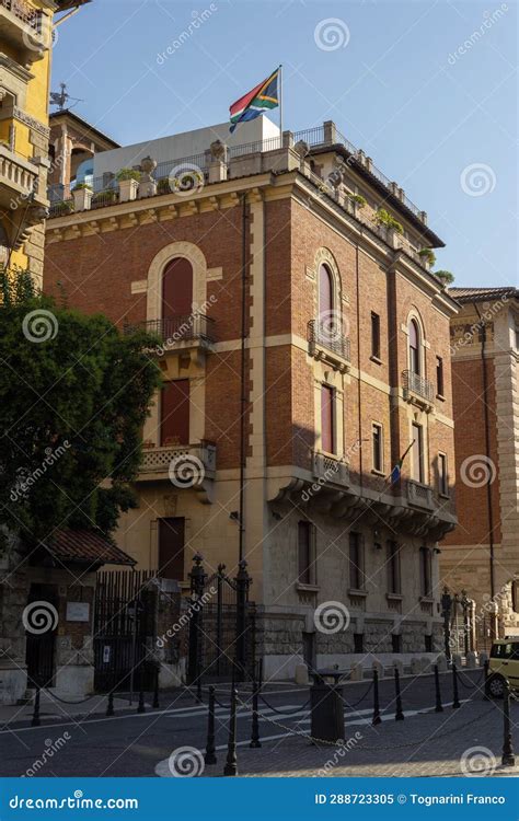 South African Embassy Rome Italy Editorial Image Image Of Buildings
