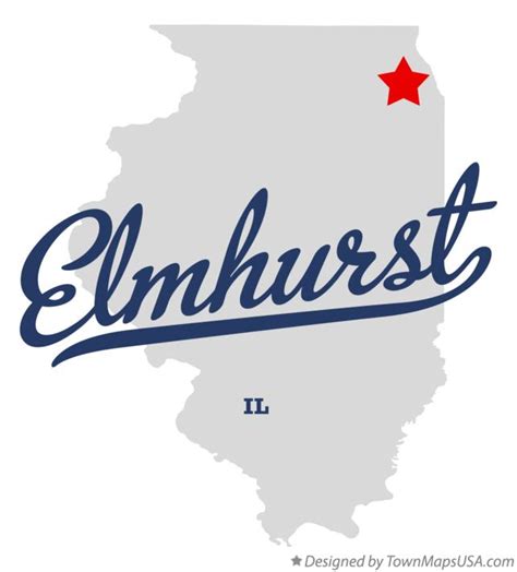Map Of Elmhurst Il Illinois