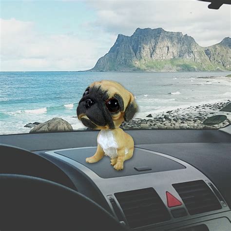 SDJMa Dog Bobbing Head Nodding Dog Interior Ornaments Funny Cartoon