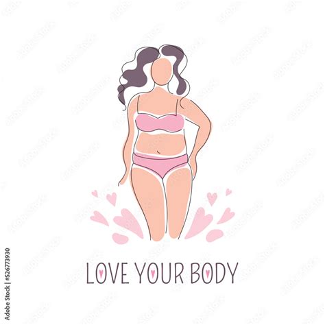 Beautiful Curvy Woman Body Line Art Illustration Line Art Woman In