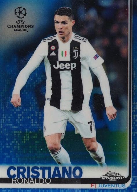 Cristiano Ronaldo Topps Chrome Uefa Champions League Blue