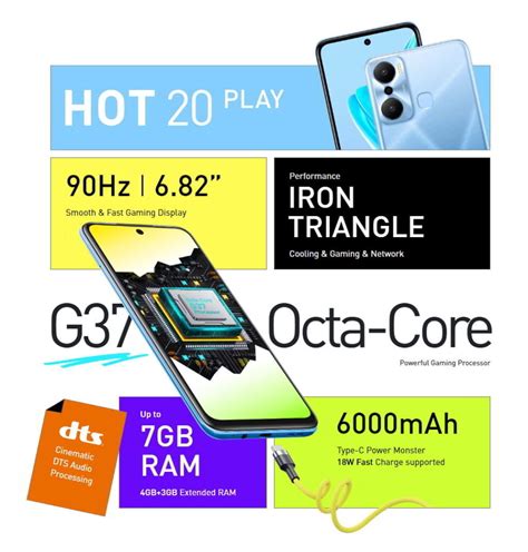 เปดตว Infinix Hot Play มาพรอมจอ นว ชป Helio G และแบตเตอร mAh techfeedthai