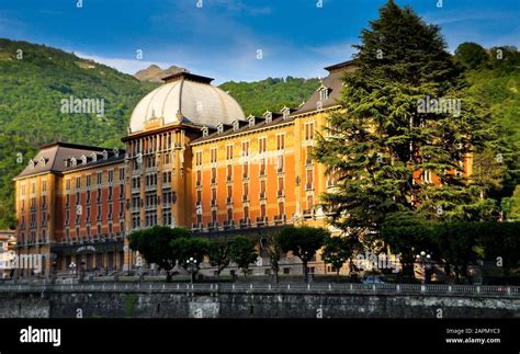 Grand Hotel of San Pellegrino Terme Italy Stock Photo - Alamy