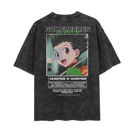 Jual Psycho Crucify Gon Freecss Oversized Streetwear T Shirt Stone