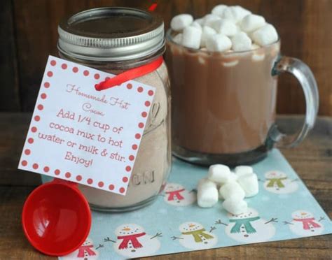 Days Of Diy Gifts In A Jar Hot Cocoa Mason Jar Gift