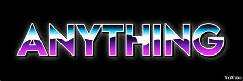 Anything Text Effect And Logo Design Word