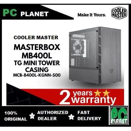COOLER MASTER MASTERBOX MB400L DESKTOP CASING(MCB-B400L-KGNN-S00 ...