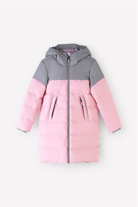 Пальто для девочки, артикул: ВК 34061/1 УЗГ, цвет: коралловый, Пальто ...