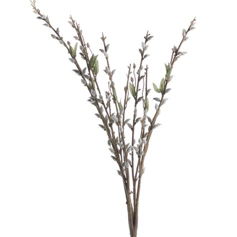Artificial Pussy Willow Spray Spring Summer Flowers Floral Supplies Craft Supplies