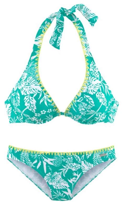 VENICE BEACH ZIELONE BIKINI GÓRA WZÓR B oficjalne archiwum Allegro