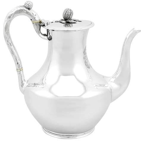 Silver Coffee Pot Etsy