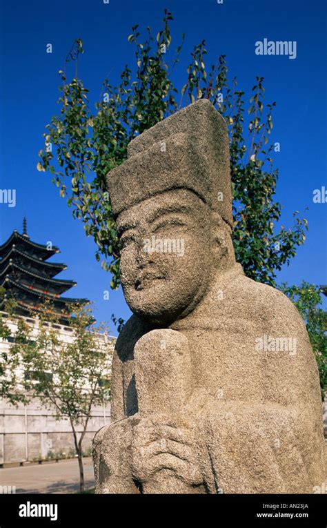 Korea Seoul Gyeongbokgung Palace National Folk Museum Ancient