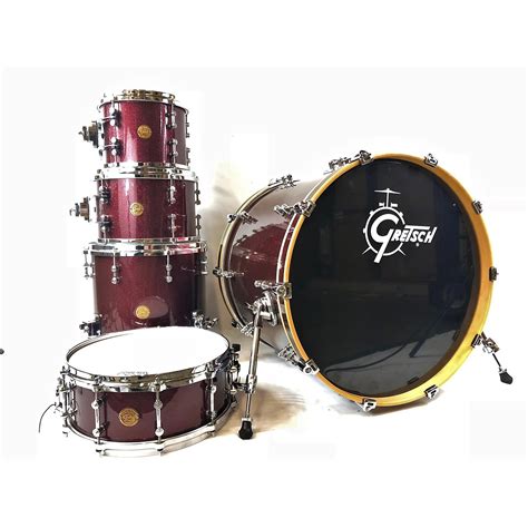 Used Gretsch Drums New Classic Euro Drum Kit Merlot Sparkle Musician