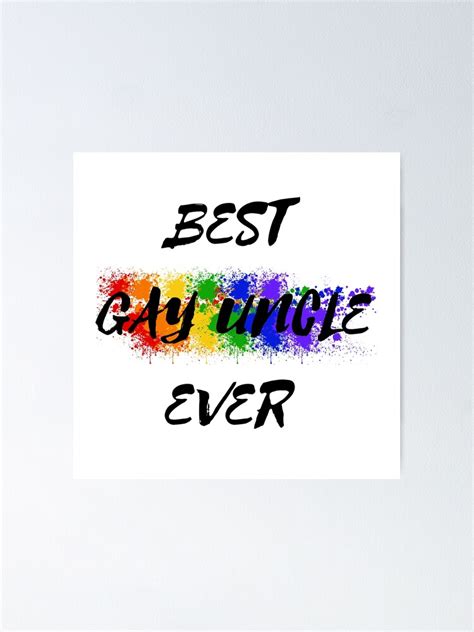 Póster El mejor tío gay de todos los colores del arco iris para tíos orgullosos de LuckyKermit