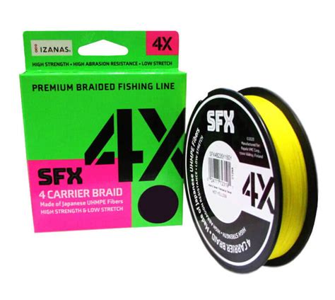 Леска плетеная SFX 4X желтая 135 м 0.104 мм 4.5 кг PE 0.4 - РыбачОК ...