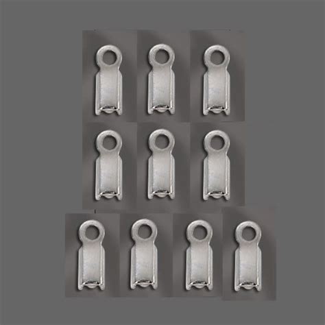 Silver Plated End Cord Fasteners 10 Pieces Bead Inspirations