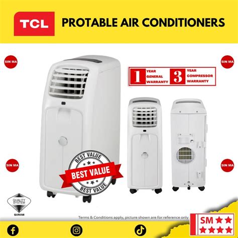 Ready Stock Tcl Midea Hisenseacson 15 Hp Portable Air