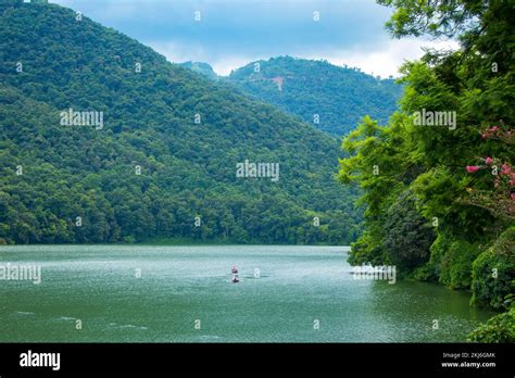 Phewa Fewa Lake And Pokhara City Nepal Stock Photo Alamy