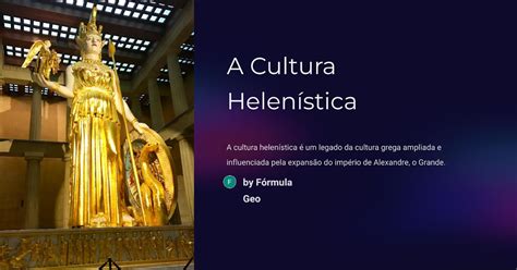 Quais As Principais Características Da Cultura Helenística